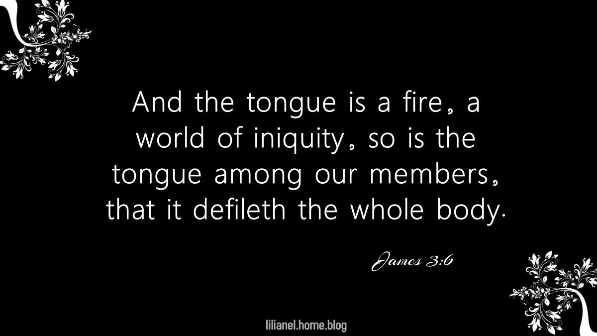 bible verse quote about the tongue